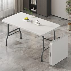 Folding Table Outdoor Portable Stall Night Market Home Eating Simple Rectangular Learning Plastic Small Dining Table and Chairs