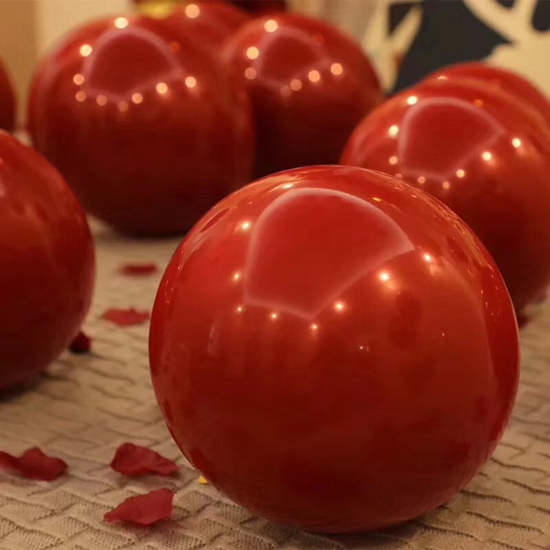 Single-Layer Ruby Red Balloons Wedding Celebration Party Scene Decorations Wedding Room Valentine's Day Decoration Supplies Pomegranate Red Single-Layer Ruby Red Balloons Wedding Celebration Party Scene Decorations Wedding Room Valentine's Day Decoration Supplies Pomegranate Red