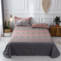 Pure cotton thickened brushed sheets single piece student dormitory single quilt double size custom autumn and winter cotton bedspread