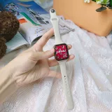Применимо к официальному Apple Watch Apple Watch7 Силиконовый ремешок на ремешках IWATCH.
