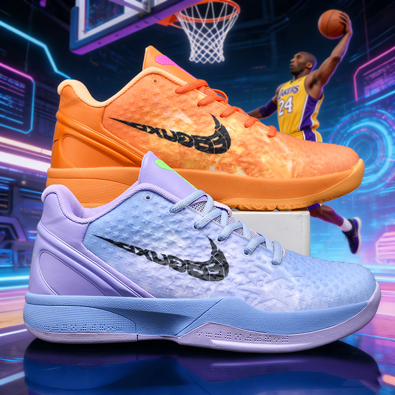 Kobe 6Th Generation Basketball Shoes for Men, Low-Top, Versatile, Wear-Resistant, Shock-Absorbing Sneakers for Students and Children, 8Th Generation 2026 New Model