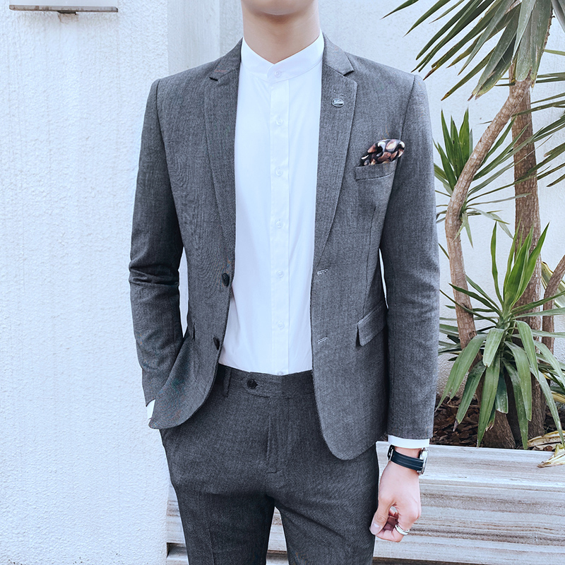 OECDA xuân và mùa hè NEW SUIT Một SUIT MENS MỎNG Suits SLIM MENS NHỎ SUITS YOUTH Casual SUIT KINH DOANH