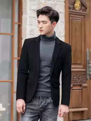 OECANA autumn and winter men's suit jacket men's small suit thickened woolen suit jacket young suit men