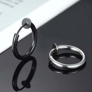 5元秒杀!简约暗黑系无耳洞耳环