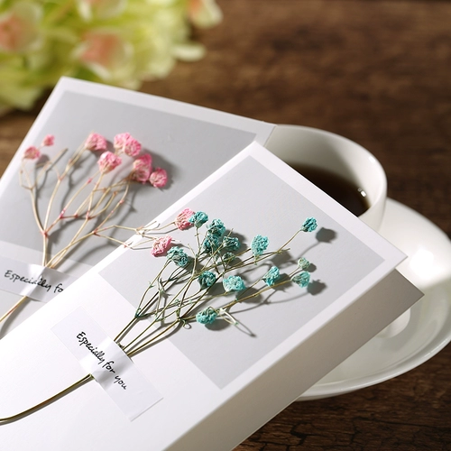 Поздравительная открытка ко Дню учителя, индивидуальное благословение учителей и благодарных сотрудников, послание из сухих цветов, креативный трехмерный подарок на день рождения, маленькая открытка