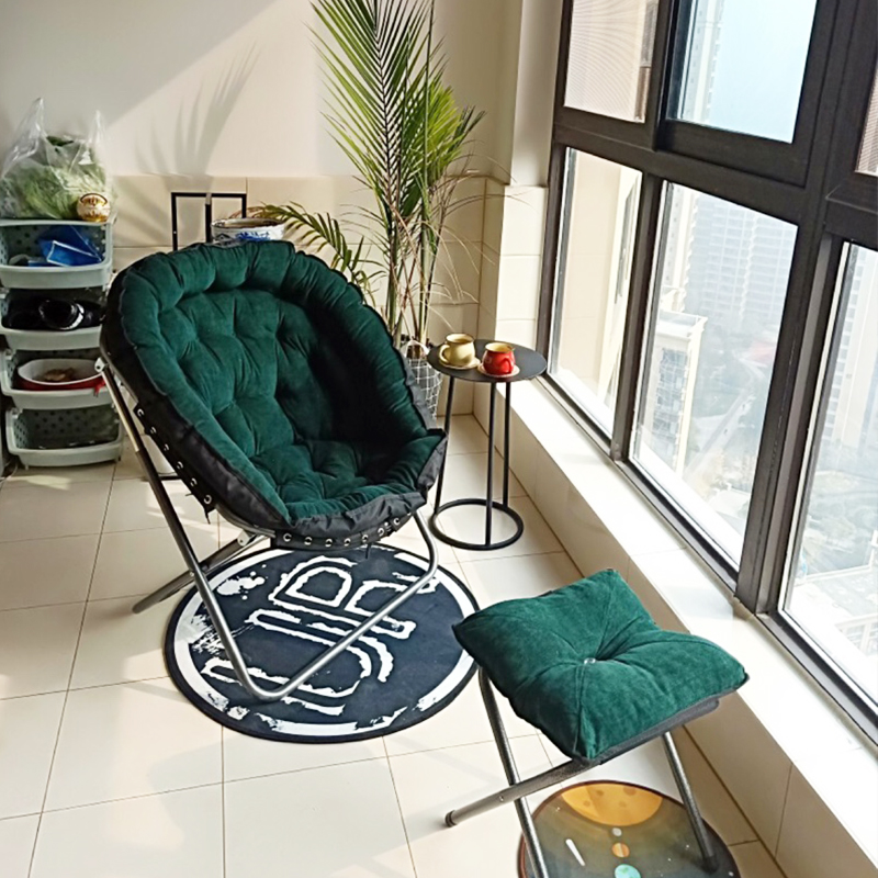 Sloth Sofa Chair Modern Minimalist Sloth Chair Single Balcony Small Sofa Casual Bedroom Leaning Back Chair Fold Reclining Deck Chair