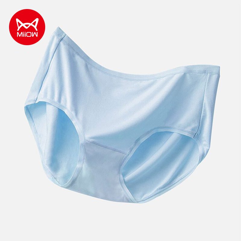Catman Ladies Panties Antibacterial Pure Cotton Crotch Underpants No Trace Mid Waist Ice Silk Summer Thin Modal Briefs