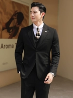 Элитный черный костюм, штаны