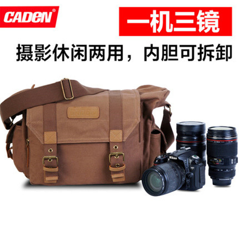 Camera Pack Single Eye Canon 80d6d2 5d3 Large capacity Single eye bag Waterproof Nikon Photography Bag Single Shoulder Canvas Man