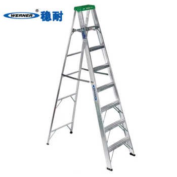 Solid-resistant (Werner) aluminium alloy single side herringbone ladder 7-step ladder PLD 358CN