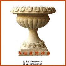 Haiheng Art Sandstone Outdoor Garden Landscape Landscape Sandstone Carving European Style Roman Flowerpot Decorative Material