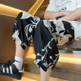 Летние тонкие шелковые штаны для отдыха, китайский стиль, оверсайз