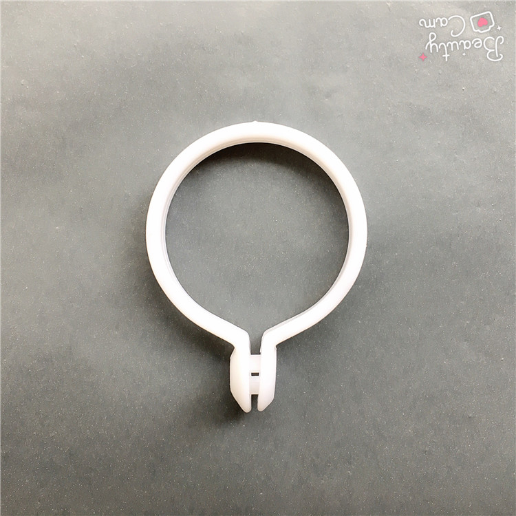 Rèm vòng giường rèm sống vòng mở vòng treo khóa móc treo rèm tắm cao su vòng nhẫn treo vòng vòng khóa - Phụ kiện rèm cửa thanh treo rèm chữ u