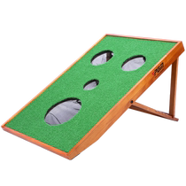 PGM adjustable angle indoor golf practice net multi-target chipping net simulated putting green foldable storage