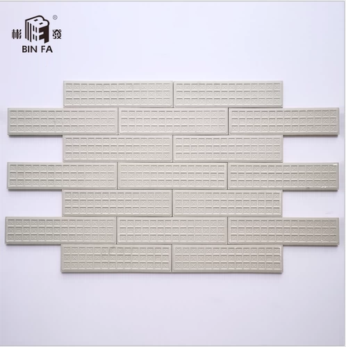 Северная рыба -костяная мозаичная плитка ванная комната ванная комната кухонная стена настенная плитка фоновая стена печь становится кирпичом ручной работы льда