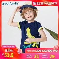 Glory Boys Tay áo ngắn Top Áo thun Hoạt hình In Áo thun Big Boy Cotton Mùa hè Tay áo ngắn T Le Friends Children Wear - Áo thun các mẫu áo thun đẹp cho bé