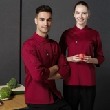 Красный демисезонный трендовый лонгслив для работы, китайский стиль, увеличенная толщина