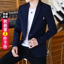 Casual blazer mens self-cultivation Korean version of single Western trend handsome young spring and autumn small suit suit suit suit British style