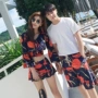 Cặp vợ chồng mới bơi nữ chia thép hỗ trợ ngực nhỏ tập hợp ba bộ kỳ nghỉ bãi biển gợi cảm giảm béo 	bộ đồ đôi đi biển