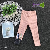 Korean version of baby leggings spring and autumn girls baby girl cotton elastic cotton long pants flag laimei children's clothing