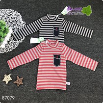 Stretch male and female baby T-shirt children's long sleeve bottoming shirt children's jacket spring and autumn underwear baby baby music children's clothing