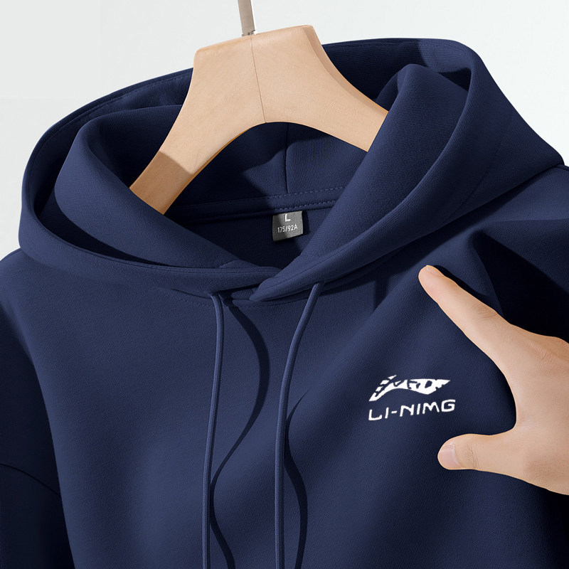 90% off Authentic Hooded Sweatshirt for Men 2026 Autumn New Casual Sports Loose Fit Pure Cotton Hoodie Top for Men