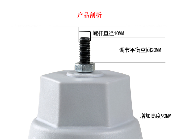 Con lăn 7/8/9/10 kg máy giặt đế chống trượt chống rung đặc biệt cố định chân voi ứng dụng Haier - Kệ kệ sắt treo tường