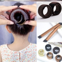 2021 Childrens hair dish tool crash ball head girl wig hairband French curler treasure pop ring