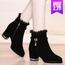 Womens boots booties 2021 new spring and autumn winter autumn shoes Net red thin boots single boots high heel womens shoes Martin boots