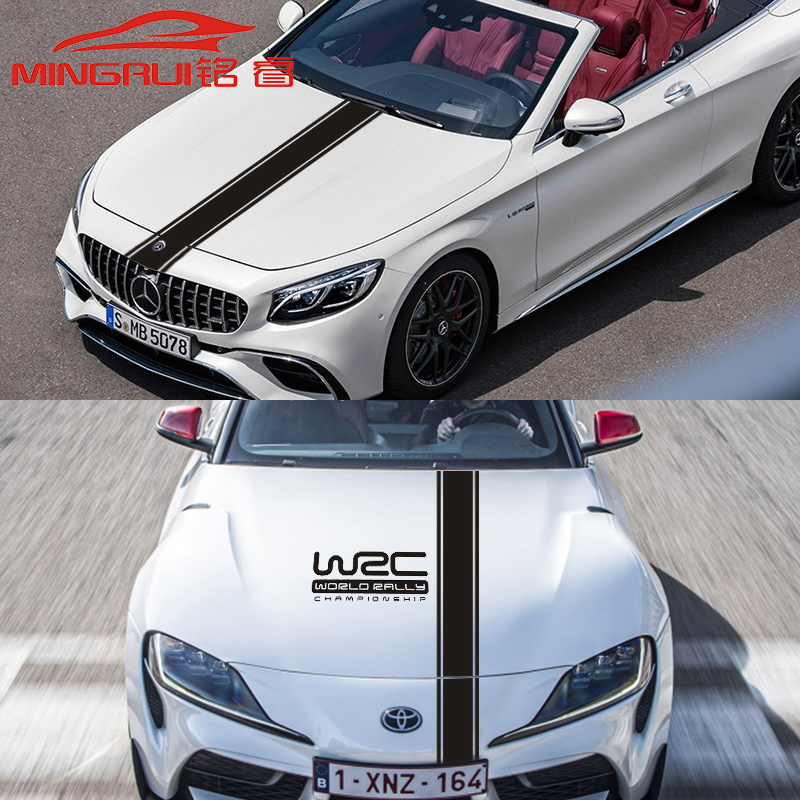 Car sticker hood WRC decorative sticker door hood scratch cover cover scratch paste machine cover paste modification laffle