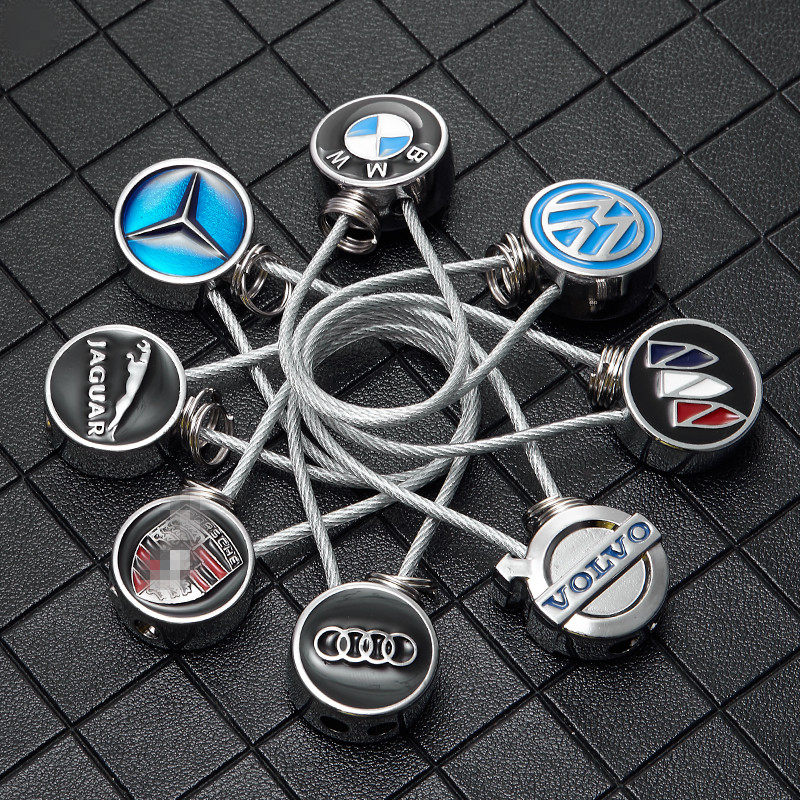 Bence BMW Audi Toyota Honda Motor key buckle Cubist Label Key button Creative Key Circle