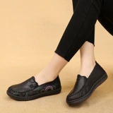 Слипоны, обувь, нескользящие туфли для матери, осенние, мягкая подошва, для среднего возраста