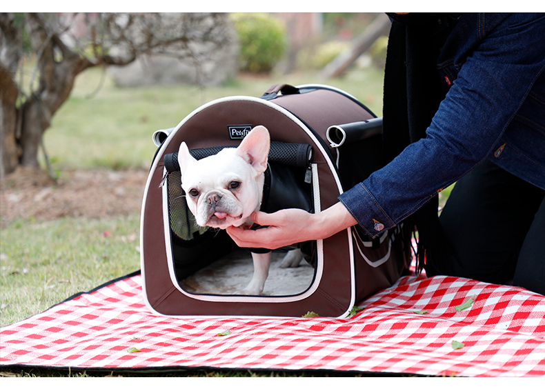 Vật nuôi chó túi ra ngoài mang túi xe kennel mèo xả rác tổ yến - Cat / Dog hàng ngày Neccessities 	bát đựng thức ăn cho chó	