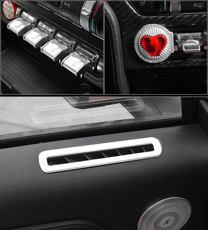 Ford Mustang sửa đổi nội thất xe mustang trang trí nội thất xe điều khiển trung tâm điều khiển bảng điều khiển phụ kiện vô lăng - Ô tô nội thất Accesseries