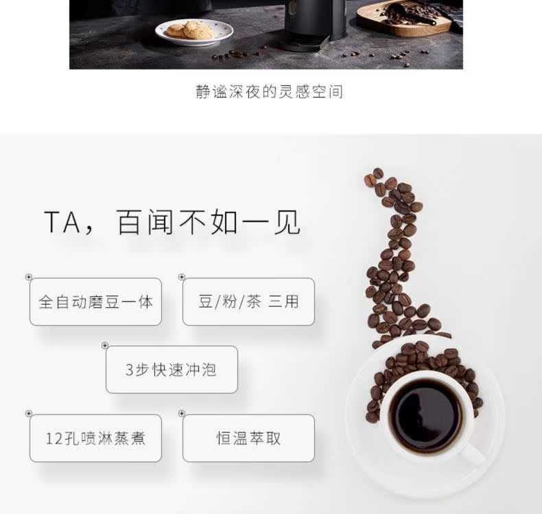 hướng dẫn sử dụng máy pha cà phê Bàn Khách sạn gia đình nhỏ Máy pha cà phê Máy xay kết hợp Máy vắt sữa Gia đình Mini Máy uống nước nóng Nghiền đậu thông minh - Máy pha cà phê máy xay cafe hc600