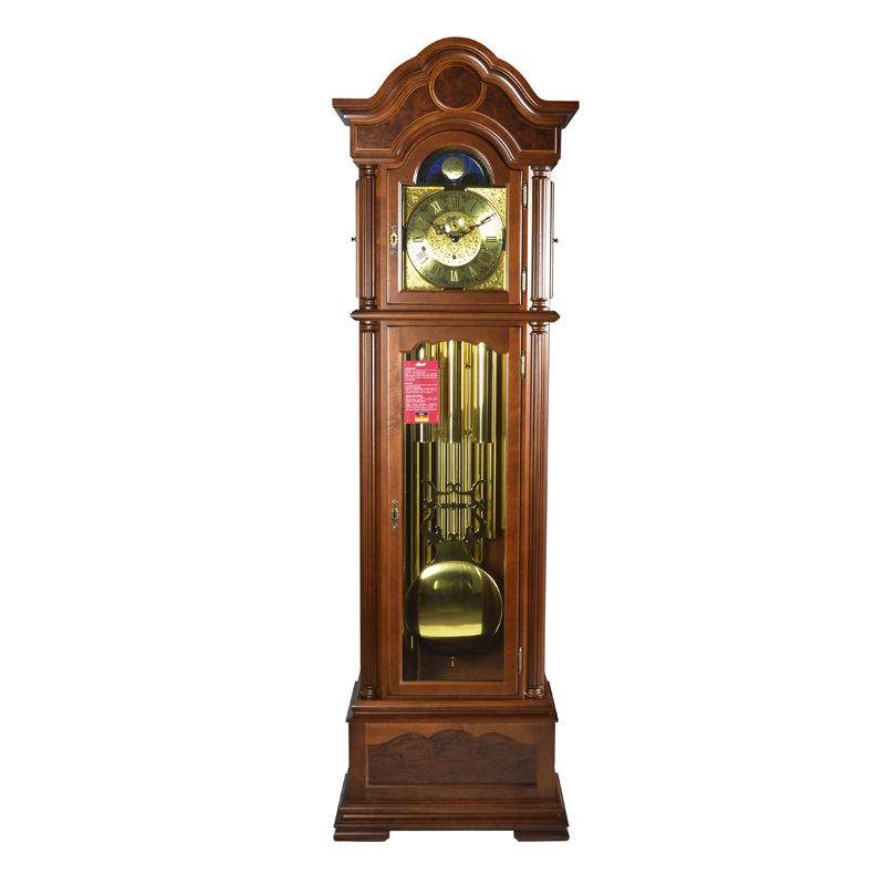 Hermler Germany original moon phase three bells nine-tone tube eight days mechanical floor bell01093-031171