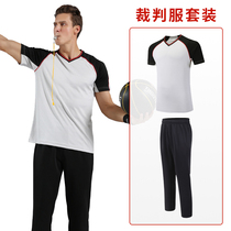 Basketball referee uniform suit male summer referee clothing tops and pants team female referee uniforms and pants with custom printing