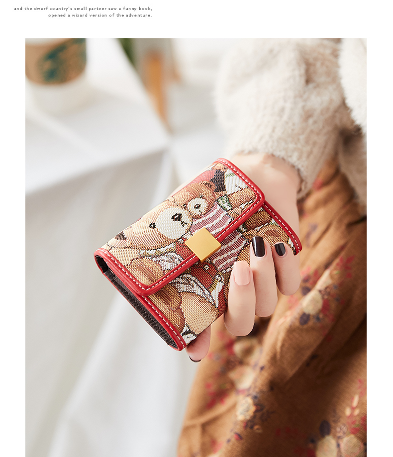 Hàng xóm gói thẻ nhỏ nữ dễ thương cá tính thẻ ngân hàng đặt cơ quan siêu mỏng trang nữ giấy chứng nhận nhỏ ví tiền - Chủ thẻ ví nam đẹp