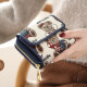 Wallet women's short 2024 new fashion Korean version trendy student small fresh lady cute small wallet with change in hand