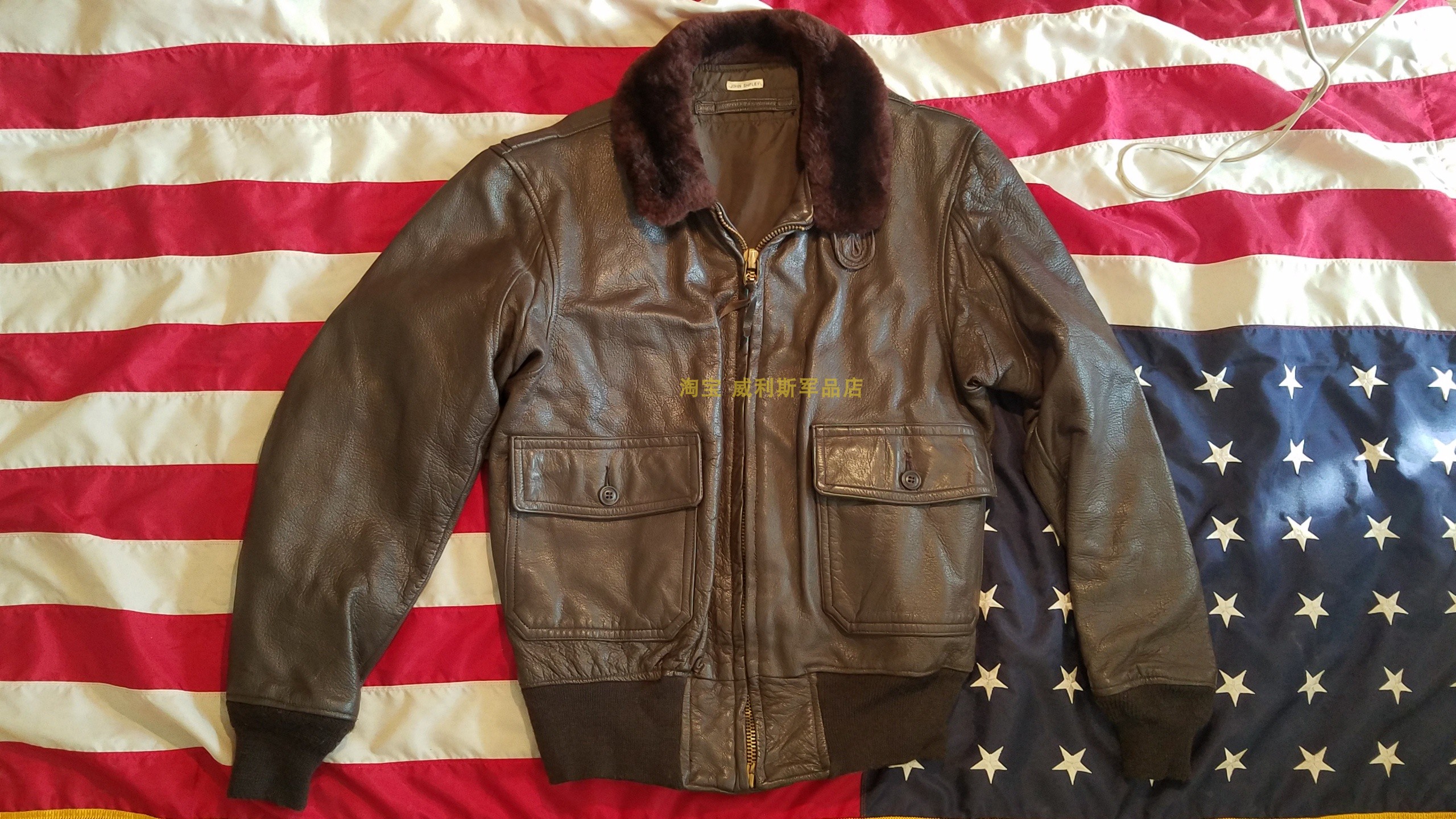 Retro Top Gun Vietnam Army Edition Original 40R Code HNA Pilot G1 Sheepskin Jacket