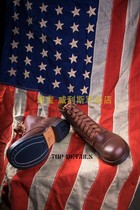 Special price American original factory copy World War II US military version Army infantry paratrooper Goodyear vegetable tanned leather shoes and boots