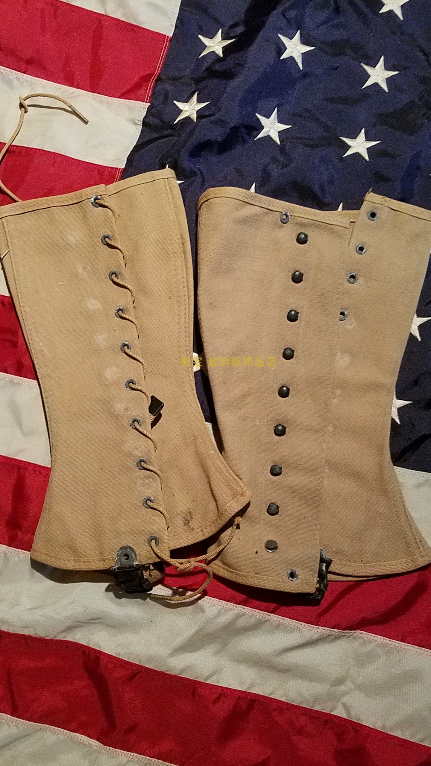 Special price Large number WWII US Army Corps version original Army Marine M1938 karma 5R Canvas Tied legs