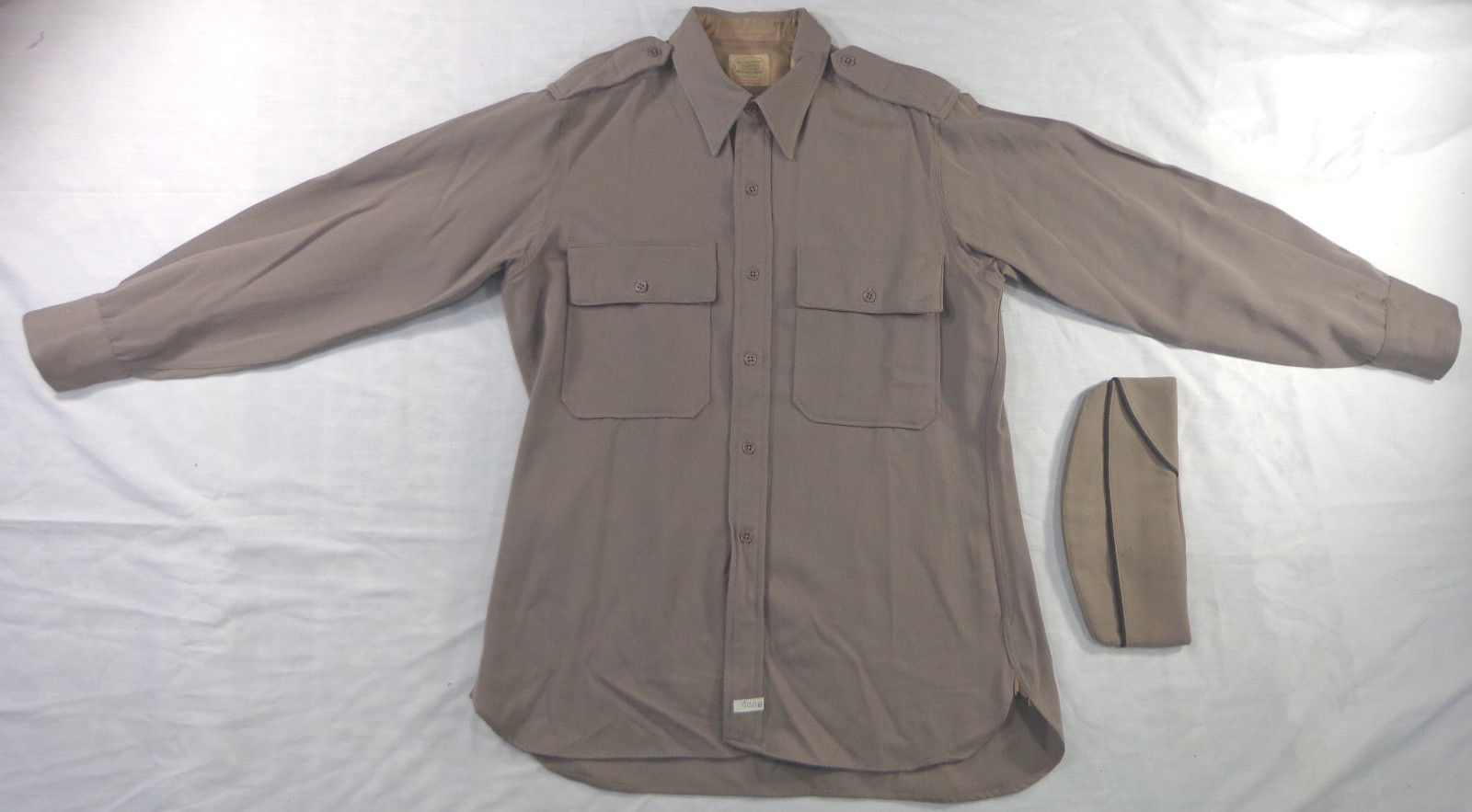 Special price World War II US military version of the original Army PINK color Officer single-sided gabardine shirt 16*33