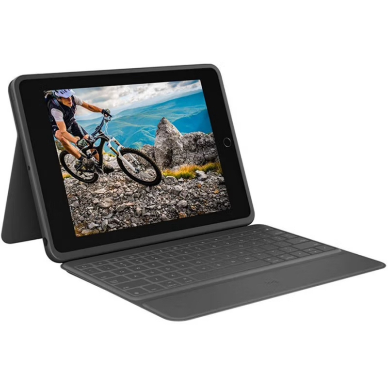 Logitech Rugged Folio Keyboard Case Is Suitable for iPad, 7, 8, and 9 Generations Logitech Rugged Folio Keyboard Case Is Suitable for iPad, 7, 8, and 9 Generations
