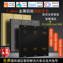 All-House Hotel Aluminum Talk Phone Control ZigBee Wireless Tuya Graffiti Smart Switch Gateway