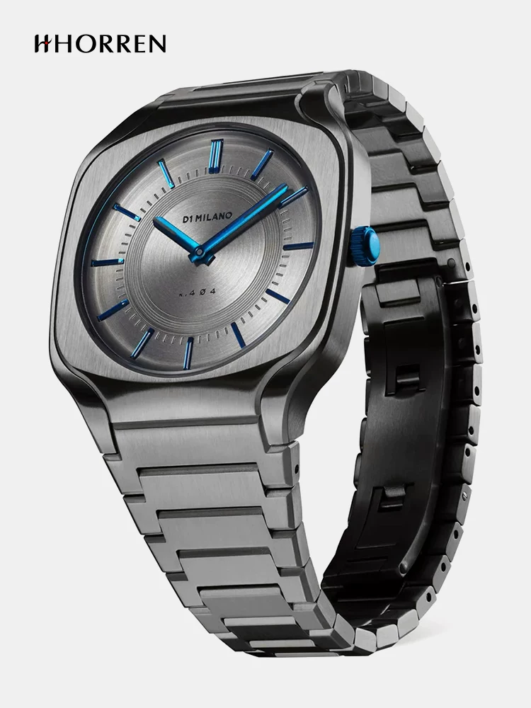 [D1 Milano Square Bracelet 37MM&Horion совместная версия из нержавеющей стали кварцевые часы]