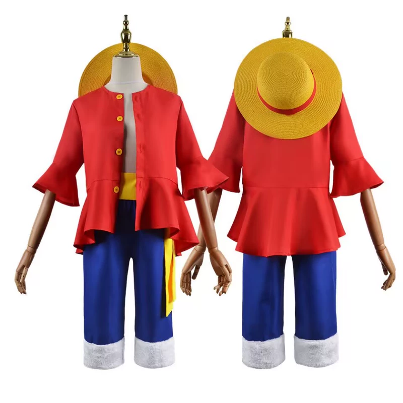 One Piece Luffy cos phù hợp với hai năm sau timeskip quần áo thế hệ thứ hai mũ rơm giày phù hợp với trang phục hóa trang anime quần áo