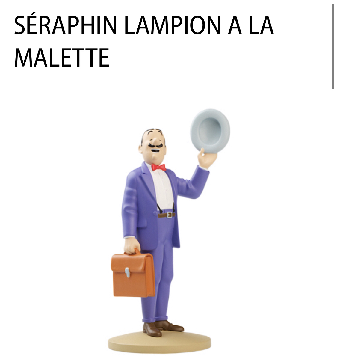 With picture book 11 Tintin adventurer 13cm Repiion figure Sculpture Pendulum Model model Spot