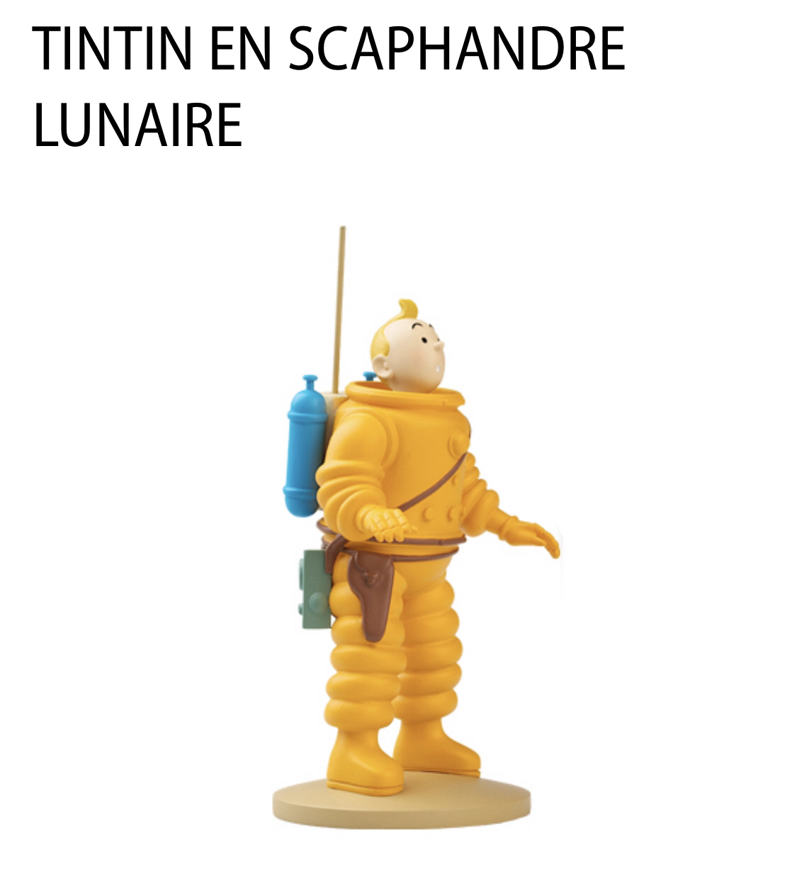 7 Dinting Adventures 13cm Space suit Dintin Character Sculpture Swing Around Handle