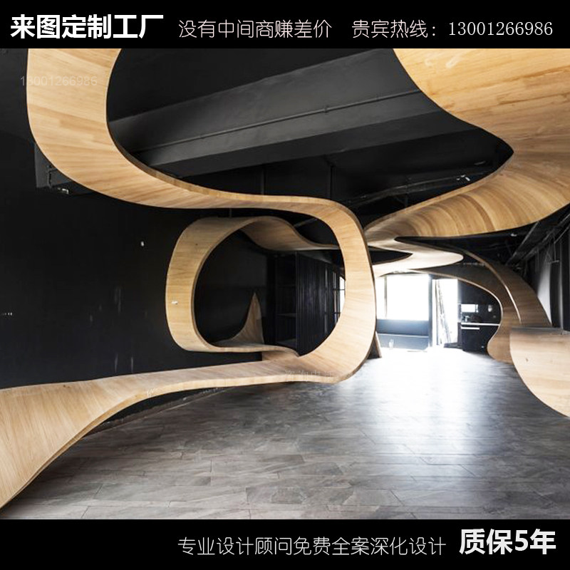 Commercial Center Lobby Special Space Decoration Customized Hotel Lobby Homestay Personality Parameters Environmental Engineering Design